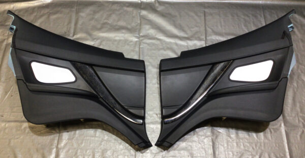 2013-2015 F13 BMW M6 Coupe Rear Interior Quarter Panels / Black Leather / M6202