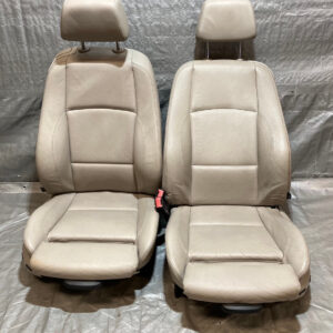 2008-2013 BMW 128i 135i Convertible Front Power Seats w/ Memory / Pair / Beige Boston Leather / B1010