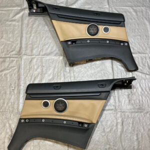 2008-2013 E93 BMW M3 Convertible Rear Interior Quarter Panels / Pair / Bamboo Beige Novillo Leather / E9M04