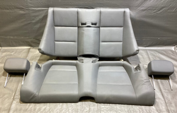 2001-2006 E46 BMW M3 Convertible Rear Seat w/ Headrests / Nappa Grey Leather / M3017