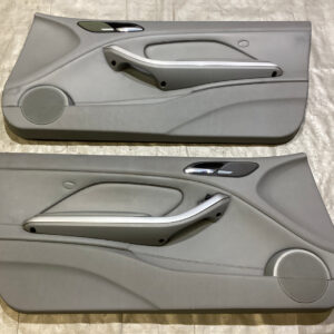 2001-2006 E46 BMW M3 Interior Door Panels / Nappa Grey Leather / Pair / M3017