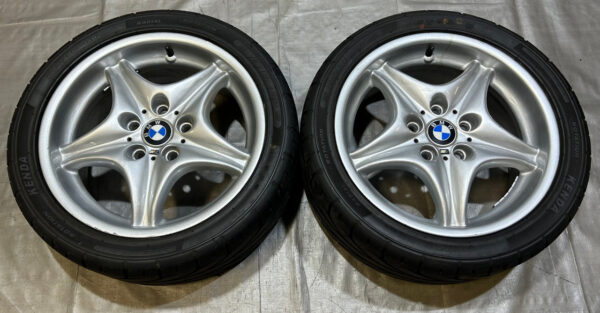 1998-2002 BMW Z3 M Roadster M Coupe Style 40 Roadstar 17x7.5" Front Wheels Rims w/ Tires / Pair / Z3033
