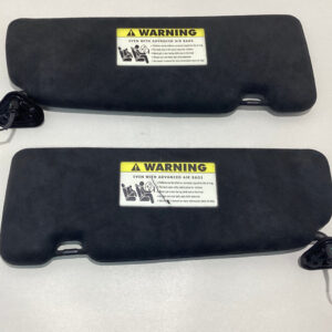 2006-2010 BMW M6 Coupe OEM Sun Visors / Pair / Black Alcantara Suede / M6004