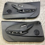 2006-2010 BMW 6 Series Interior Door Panels / Black Merino Leather / Pair / M6004