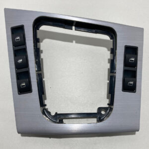 2001-2006 E46 BMW M3 Shifter Surround w/ Window Switches / Brushed Aluminum / M3017