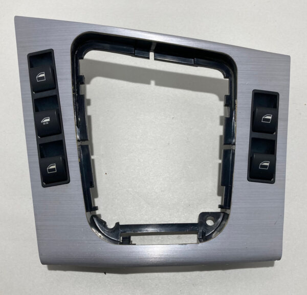 2001-2006 E46 BMW M3 Shifter Surround w/ Window Switches / Brushed Aluminum / M3017