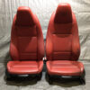 2009-2016 BMW E89 Z4 Sport Seats w/ Driver Memory / Coral Red Kansas Leather / Pair / Z4907
