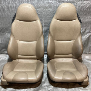 2000-2002 BMW Z3 Roadster Sand Beige Leather Sport Seats / Pair / Heated / Z3034