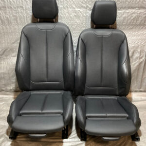 2014-2020 BMW 2 Series Coupe Front Sports Seats / Dakota Black Leather / Pair / B2006