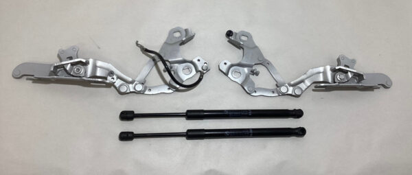 2008-2013 BMW 128i 135i OEM Hood Hinges w/ Shocks / Titan Silver Metallic B1009