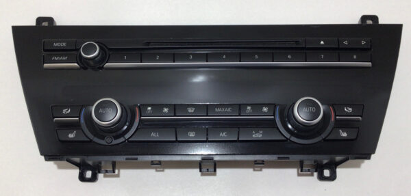 2012-2013 F06 F12 F13 BMW M6 OEM Climate Control Unit / Faceplate / M6202