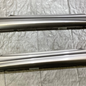 2008-2013 BMW 128i 135i E88 Convertible OEM Side Skirts Rocker Panels / Pair / Cashmere Silver Metallic B1010