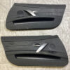 2003-2008 E85 BMW Z4 Door Panels / Oregon Black Leather / Pair / Z4055