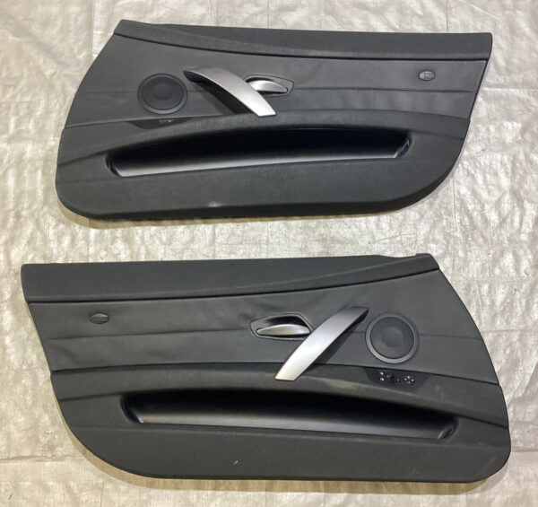 2003-2008 E85 BMW Z4 Door Panels / Oregon Black Leather / Pair / Z4055