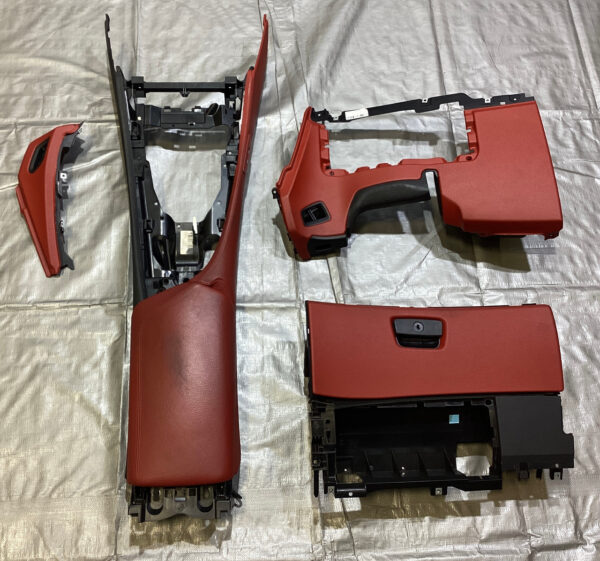 2009-2016 BMW E89 Z4 Coral Red Kansas Leather Interior Trim Set / Console / Glove Box / Z4907