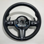2015-2020 F80 F82 F87 BMW M2 M3 M4 M Sport Black Leather Steering Wheel / Automatic / Heated / F8M03