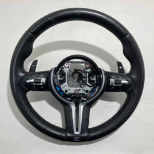2015-2020 F80 F82 F87 BMW M2 M3 M4 M Sport Black Leather Steering Wheel / Automatic / Heated / F8M03