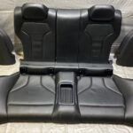 2015-2020 F82 BMW M4 Coupe Rear Seat Set / Merino Black Leather / F8M04