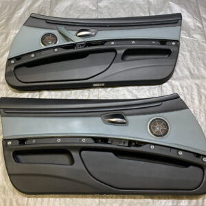 2008-2013 E93 BMW M3 Convertible Interior Door Panels / Extended Palladium Novillo Leather / Pair / E9M03