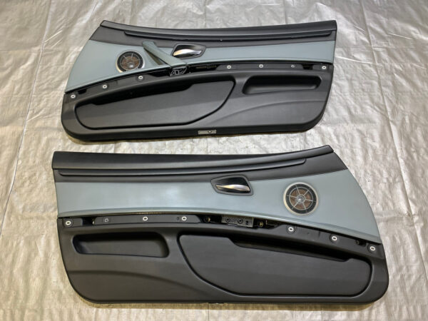 2008-2013 E93 BMW M3 Convertible Interior Door Panels / Extended Palladium Novillo Leather / Pair / E9M03