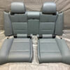 2008-2013 E93 BMW M3 Convertible Rear Seat Set / Palladium Silver Novillo Leather / E9M03