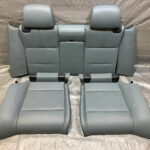 2008-2013 E93 BMW M3 Convertible Rear Seat Set / Palladium Silver Novillo Leather / E9M03