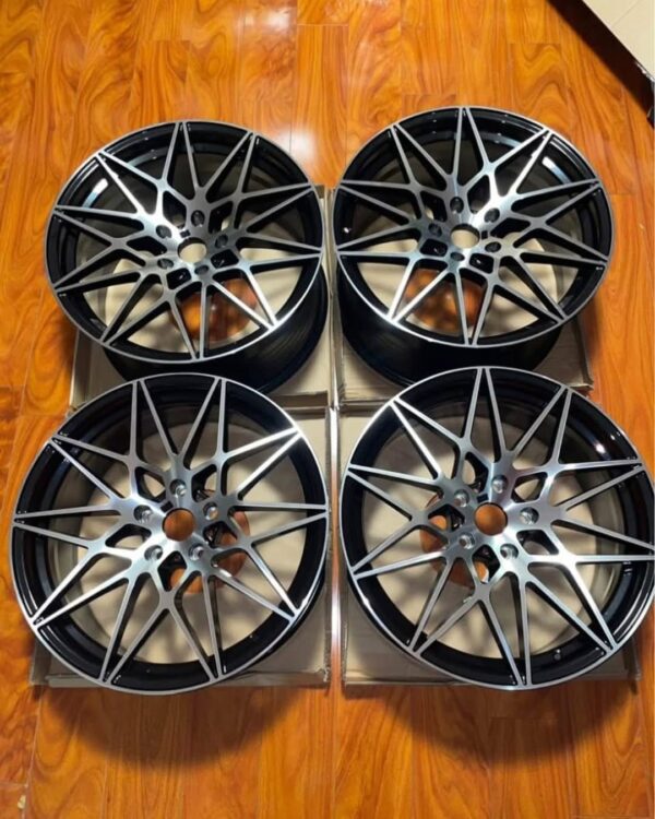 Brand New Set of BMW Black Machine 666M REP wheels
